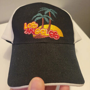 Los Angeles Black and White Baseball Hat